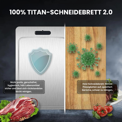 100%-TITAN-SCHNEIDEBRETT 2.0 mit Ablaufrinne
